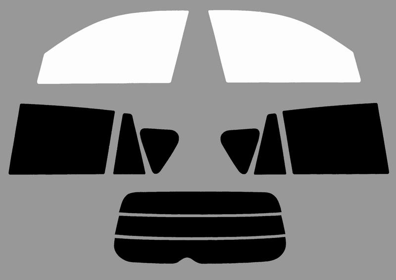 トヨタ RAV4 5dr　車種別カット済フィルム（通常タイプ各色）