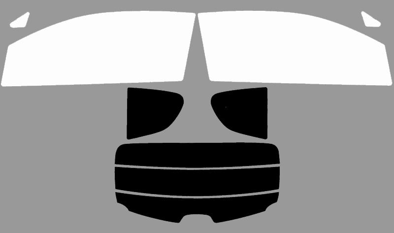 スバル R1　車種別カット済フィルム（激安タイプ各色）